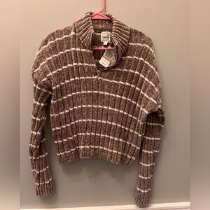 Brown Striped Sweater